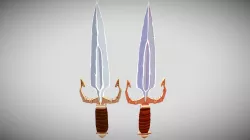 Handpainted dagger tests