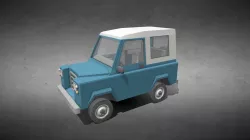 Low-Poly 4x4 Car