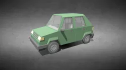 Low-Poly Compact car