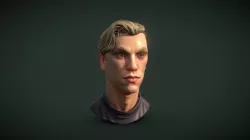 Low Poly face - Dishonored style