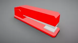Low Poly Red Stapler