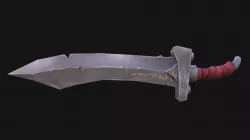 Lowpoly Stylized Scimitar