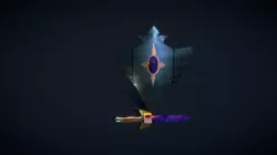 Winged Amethyst Sword & Silver Shield