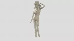 Woman Statue With Hair01