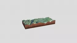 A train derailment by a landslide
