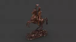 Andrew Jackson Zinc Sculpture