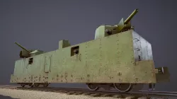 Armored Train PL-37 Light Artillery Wagon