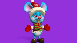 Cartoon Mouse Low poly