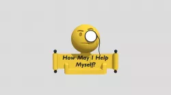 Emoji Stand- How May I Help Myself