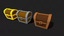 Free Animated Low Poly Cartoon Chest Kit