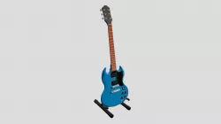 Gibson SG (Blue, Black) 3D print