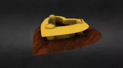 Iron heart pendant
