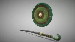 Jade Snake sword and shield