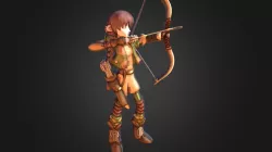 Jane the Elf 2D image turned into 3D mesh