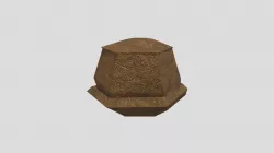 Low Poly 3D Boulder