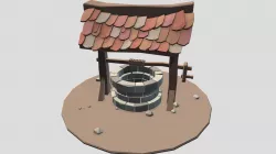 Low Poly Medieval Well