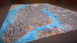 Manhattan, New York City (OSM buildings) TEST #1