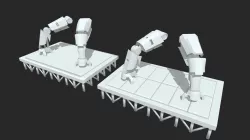 Mech Legs for 3D2 Version 2