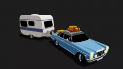 Mercedes W114 & Caravan