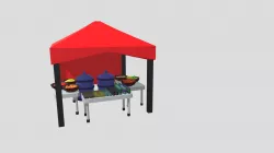 Modern Apocalyptic Food Tent