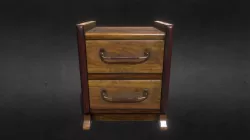 Old bedside table
