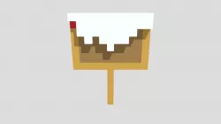 Sign Voxel Snow Edition