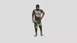 Black Athlete Idle Waiting A2