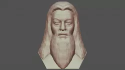 Dumbledore bust for 3D printing