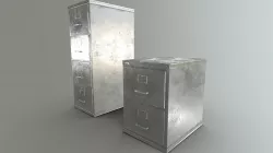 Filing Cabinets Variant 2 - Grey