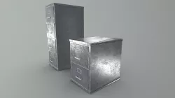 Filing Cabinets Variant 3 - Black