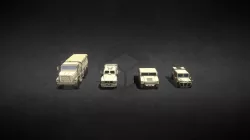 Low Poly Ground Vehicles Pack