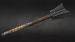 Medieval flanged mace (worn)