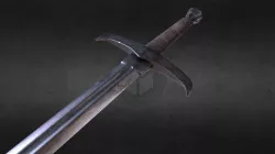Medieval short sword (worn)