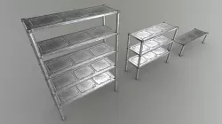 Metal Shelf/Bench Assets