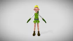 Rigged Elf Character