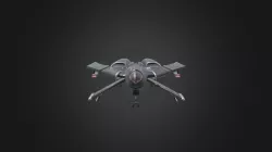 Sci-fi Stealth plane