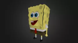 SpongeBob 3D model. Fanmade