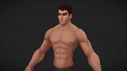 Stylized male character