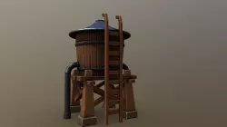 Stylized Water Tower Low