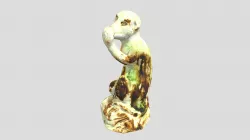 Ceramic Monkey Figurine (VCU_3D_5100)