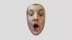 Face 3d scan scream