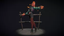 Flaming Skull Maiden - ArtWar 4
