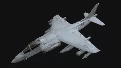 Harrier Jet Aeroplane (Low Poly)