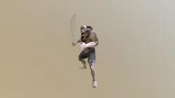 Killer Dying With Machete