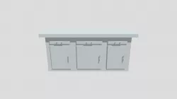 Lab Table Against Wall