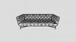 Profile 3seat Sofa COLLADA File