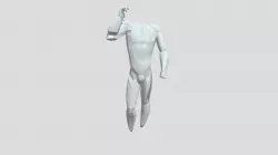 Retopoed Male Sculpture