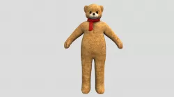 Rigged Plush Brown Teddy Bear Character
