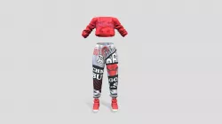 SAVE! Hip Hop Track Suit Pants Shoes Top