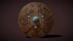 Serpent Viking Shield FBX